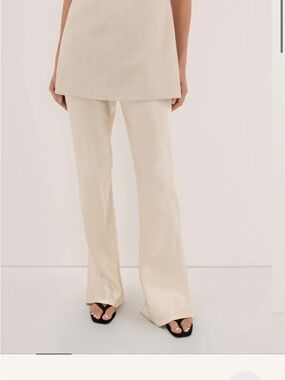 DISSH Cream Wide Leg Pants